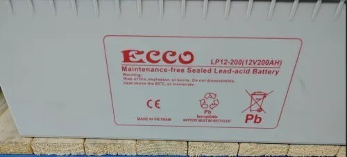 Ecco 12V 200ah Sealed Lead-Acid Battery