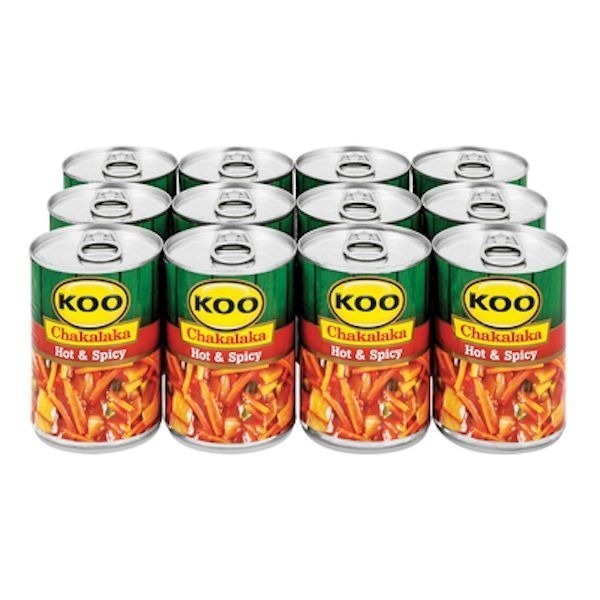 Koo Chakalaka Hot and Spicy - 12 x 410g
