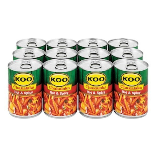 Koo Chakalaka Hot and Spicy - 12 x 410g
