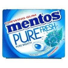 Box of Mentos Fresh Mint Gum x 54 Packets