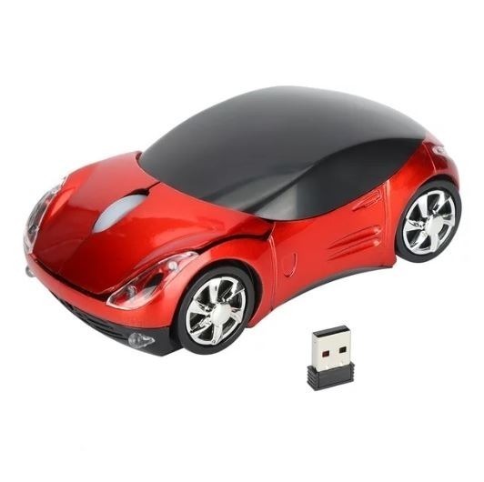 SE-M10 USB 2.4Ghz Wireless Optical Car Shaped Mouse x 4