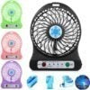 SE-F001 Rechargeable Mini Fan With LED light 1200Mah