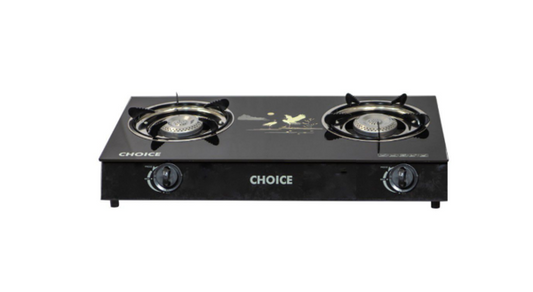 Choice Tempered Glass 2 Burner Gas Stove