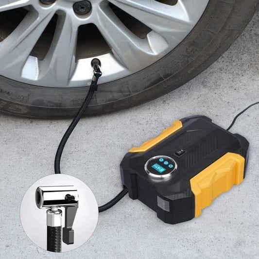 Digital Air Compressor Air Pump Tire Inflator - Black/Yellow