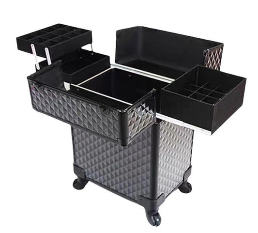 Pro Rolling Makeup Trolley Case Salon Beauty Nail Artist Train Case Y187 36* 24*72