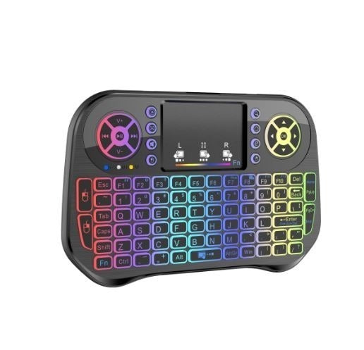 XF0603 Dual Mode Mini 2.4G Backlit Wireless & Bluetooth Keyboard Touchpad For PC TV Box x 3