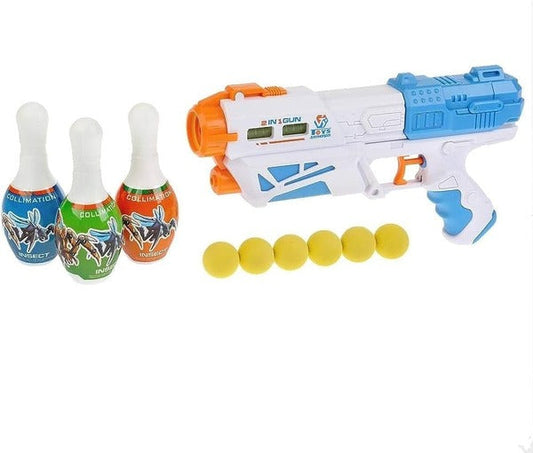 Toy Gun Blaster 2-in-1 Foam Bullets & Water Pistol
