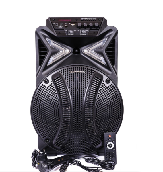 Supersonic Portable Professional Battery Radio and Speaker System SX-112D