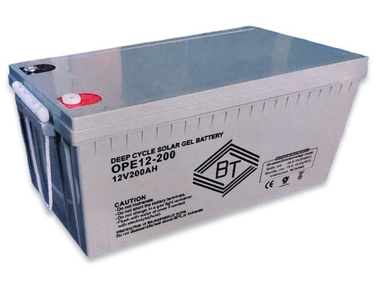 BT - 12V 200ah Deep Cycle Solar Gel Battery