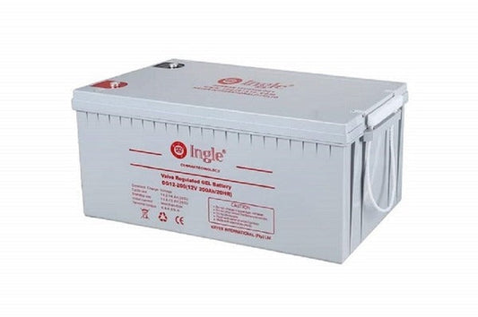 Ingle 12V 200Ah Valve Regulated Deep Cycle Gel Battery