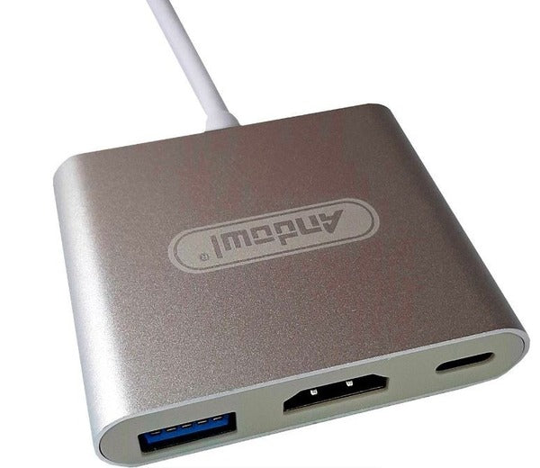 Andowl Q-308 4K USB Type-C to HDMI and USB Adapter