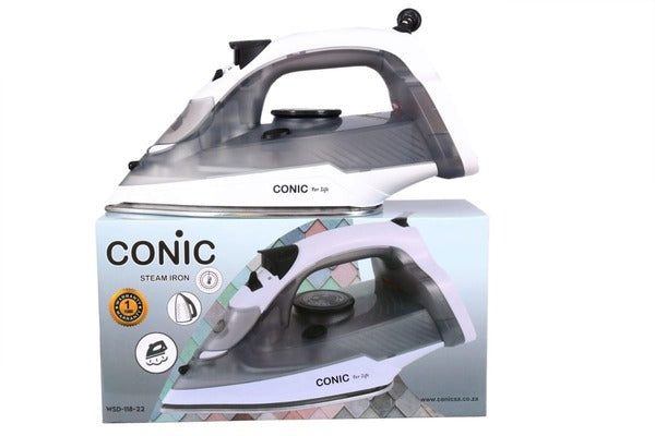 Conic Steam Iron - Grey