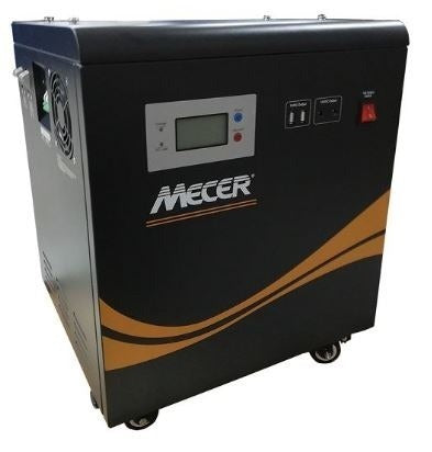 Mecer 2Kw 24V 2x100A Battery GEL Pure Sine Wave