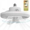 JG20375007 LED Ceiling Fan With Remote Control 360? Rotating E27 Base 30W
