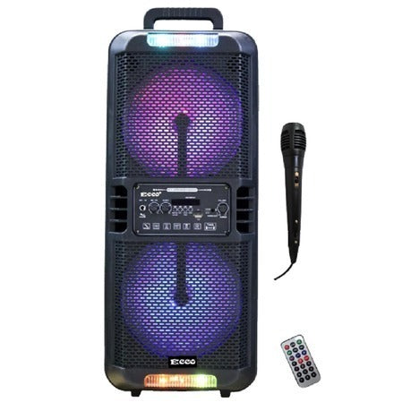 Ecco 8" Portable Karaoke Speaker - Black