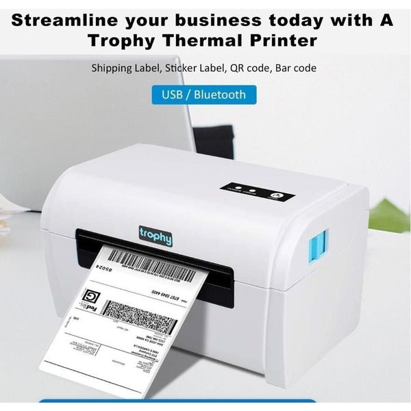 Trophy Wireless Thermal Label Printer for Shipping Labels and E-Commerce