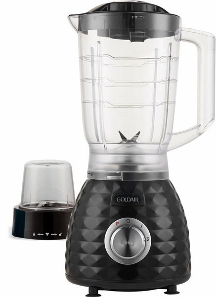 Goldair 1.5 Litre Diamond blender with grinder. Stainless steel blades. GPB-5000