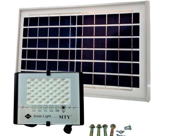 100W Solar Outdoor LED Floodlight with solar panel