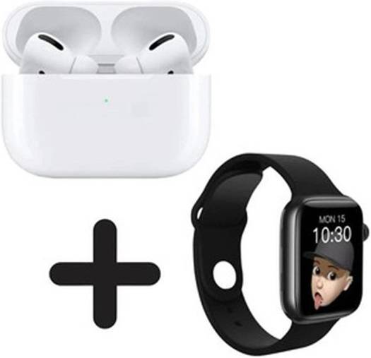 T55 PRO MAX Smart Watch With Earphones - Bundle of 2
