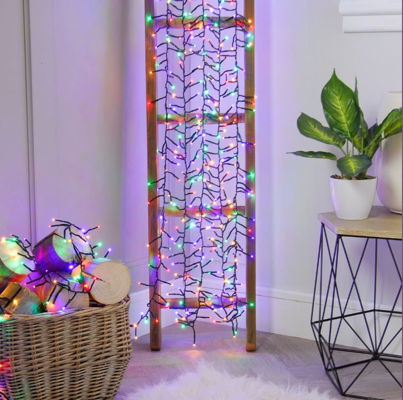 ZYF-35L LED Fairy Curtain Light RGB With Black … - Bundle of 3