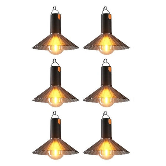 PM-154 6 Piece Camping Rechargeable Hanging Lam…