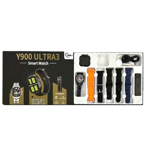 BBRJ Y900 ULTRA3 9 in 1 Smart Watch Set With Cl…