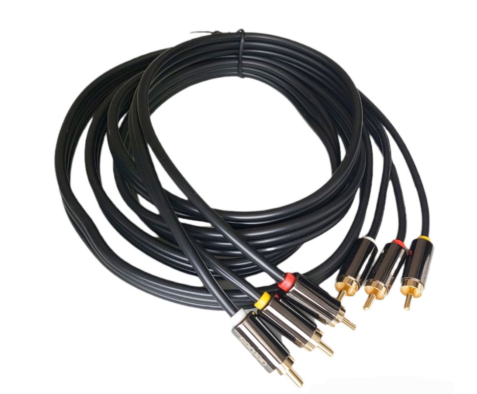 Aerbes AB-S051 3RCA Male To 3RCA Male Cable 1.8…