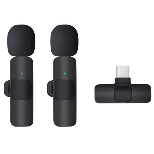 Wolulu AS-51302 Type C Lapel Dual Wireless Micr… - Bundle of 2