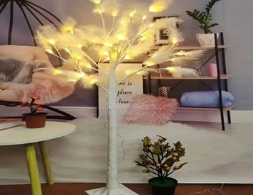 ZYF-111 Feather Tree Light Warm White 48 LED 1.…