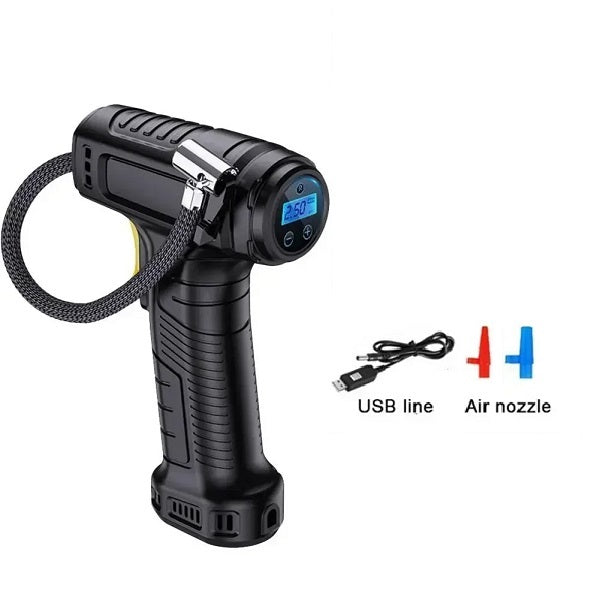 3673 Car Tyre Air Compressor With LED Light