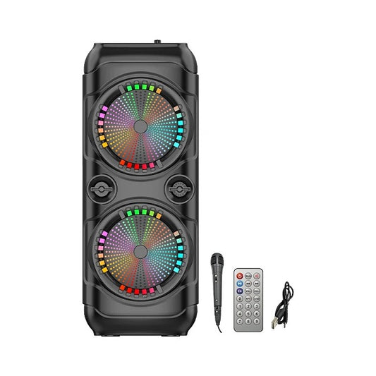 ZQS8229W 8″ Dual Bluetooth RGB Karaoke Sp…