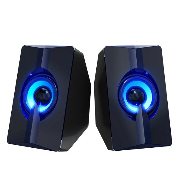 Aerbes AB-D377 Luminous USB Computer Speaker - Bundle of 3