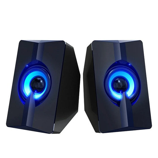 Aerbes AB-D377 Luminous USB Computer Speaker - Bundle of 3