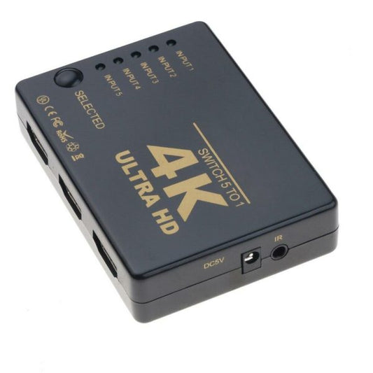 4K Switch HDMI-compatible Switch 1 Input 5 Outp…