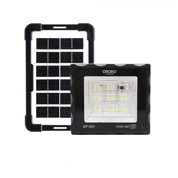 Oroku Power OP-031 Solar Powered LED Floodlight… - Bundle of 2