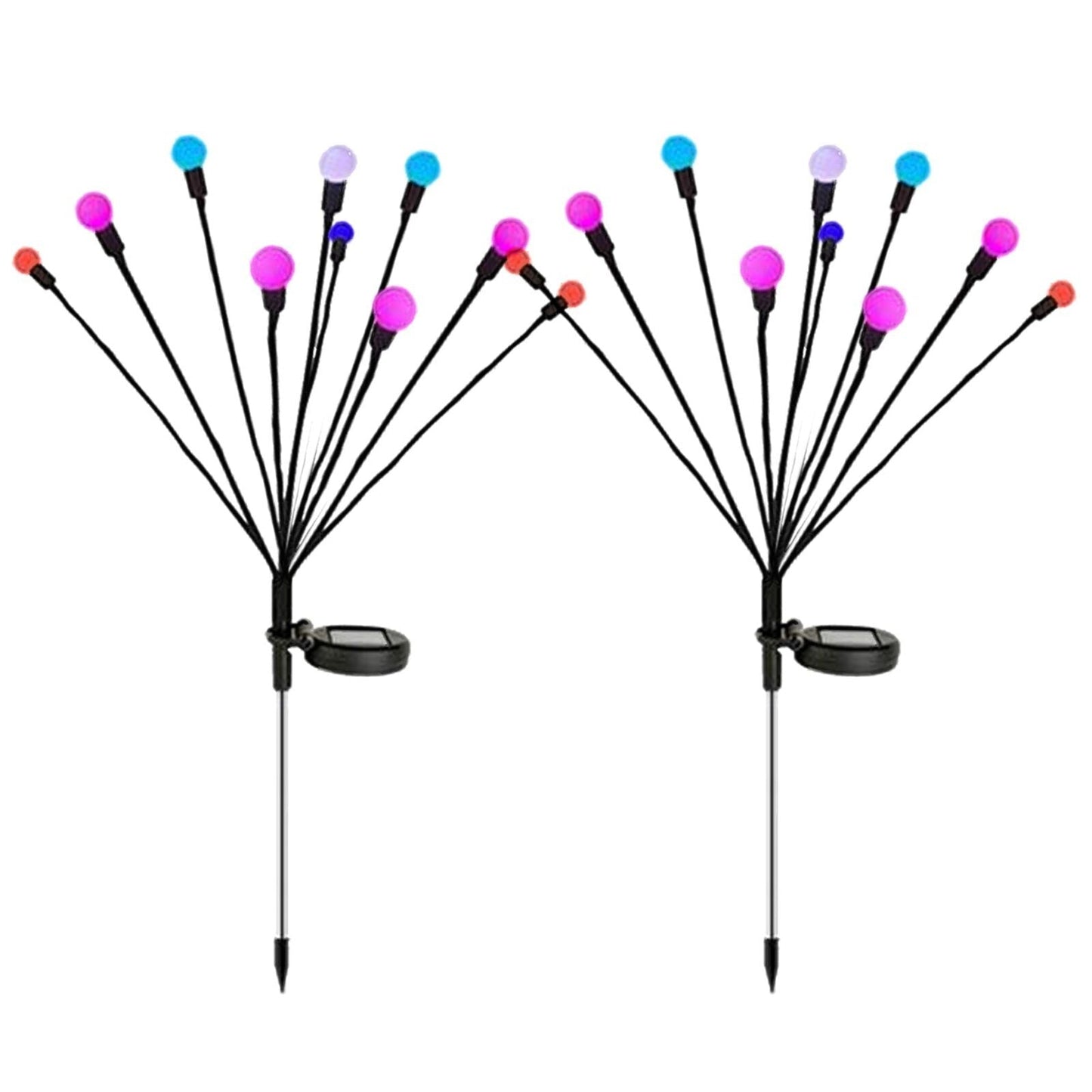 FA-LC38C-10 Solar Powered RGB Starburst Fairy B… - Bundle of 2