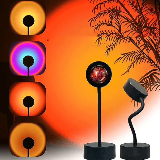 USB LED Projector Atmosphere RGB Lamp With Filt… - Bundle of 3