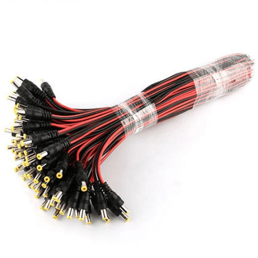 DC Power Cord 5.5 x 2.1mm Male Pack of 100