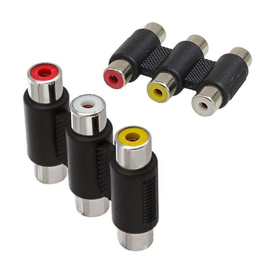 SE-L153 3 RCA Female TO 3RCA Female Adapter Pac…