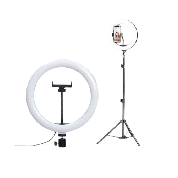 Wolulu AS-32728 14″ 3 Mode White LED Ring…