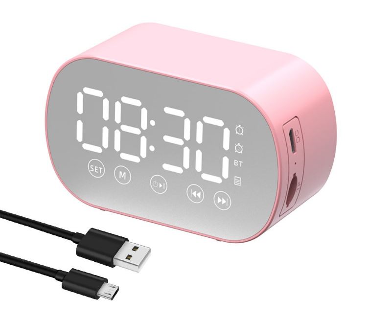 S15 Mirror Alarm Clock Bluetooth Speaker