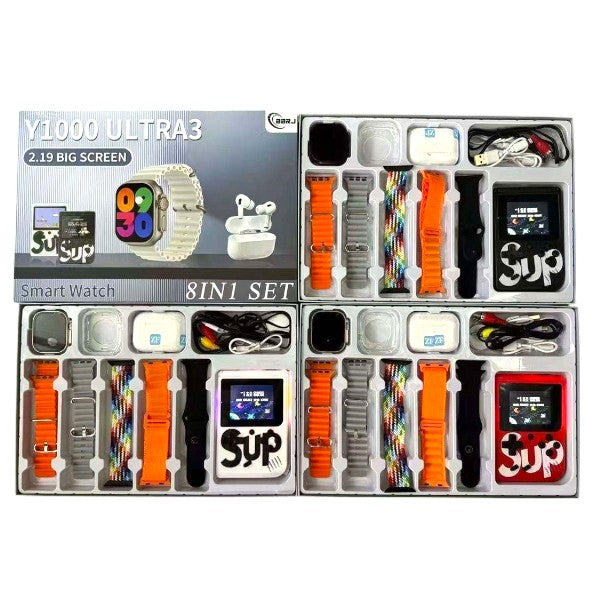 BBRJ Y1000 ULTRA3 8 in 1 Smart Watch Set 2.19&#…