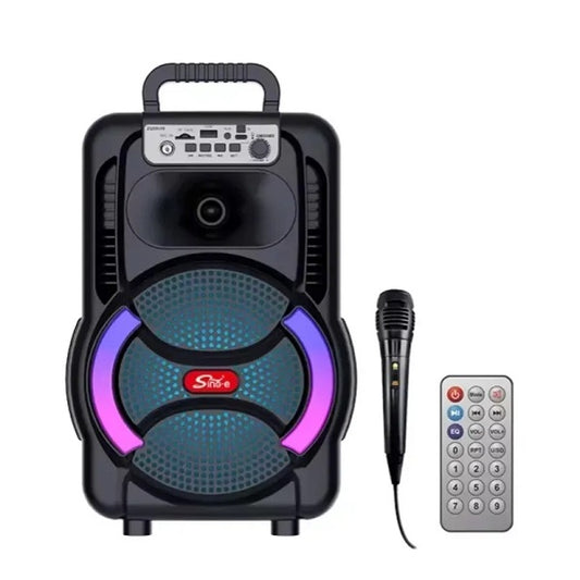 Sing-E ZQS8166 4″ RGB Karaoke Speaker 20W…