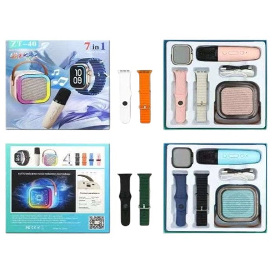 ZT-40 7 in 1 Watch Set With Karaoke Speaker And… - Bundle of 2